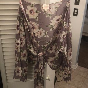 Floral print crop top